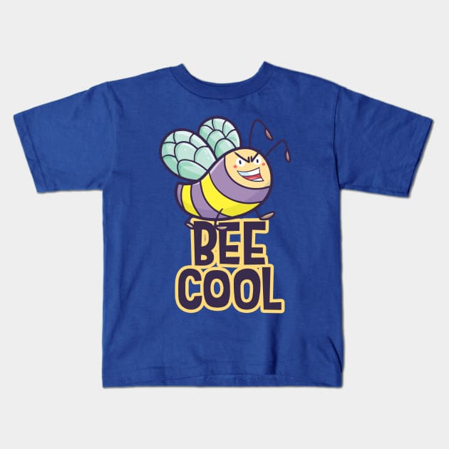 Bee Cool Bee Kids T-Shirt by Jocularity Art